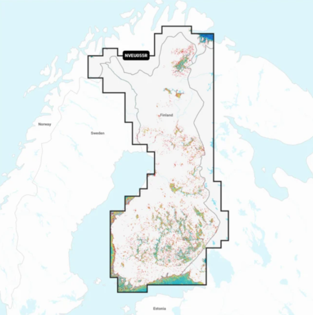 Garmin NVEU055R karttakortti Suomi, järvet & joet
